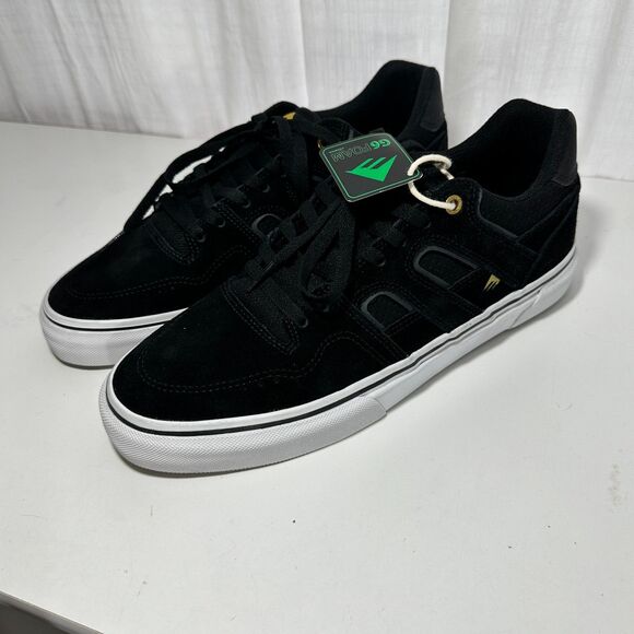 Emerica Tilt G6 Vulc Skateboard Shoes Black/White/Gold New In Box 10.5 10 1/2 main image 4